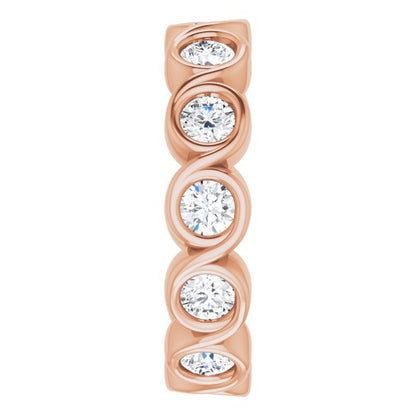 1 1/3 CTW Natural Diamond Eternity Band, 4.01 mm