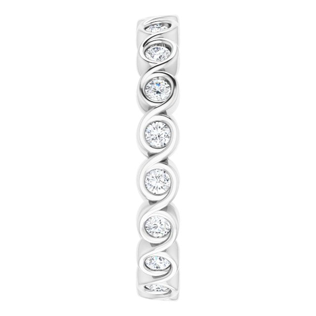 3/8 CTW Natural Diamond Eternity Band, 2.6 mm