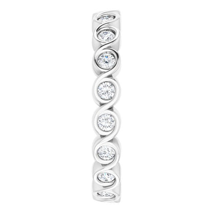 3/8 CTW Natural Diamond Eternity Band, 2.6 mm