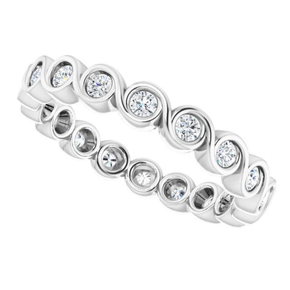 3/8 CTW Natural Diamond Eternity Band, 2.6 mm