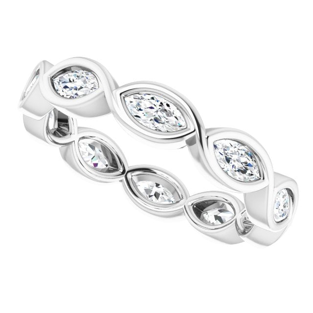 3/4 CTW Natural Diamond Eternity Band, 3.84 mm