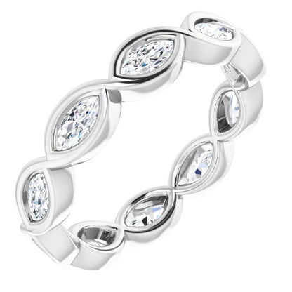 3/4 CTW Natural Diamond Eternity Band, 3.84 mm