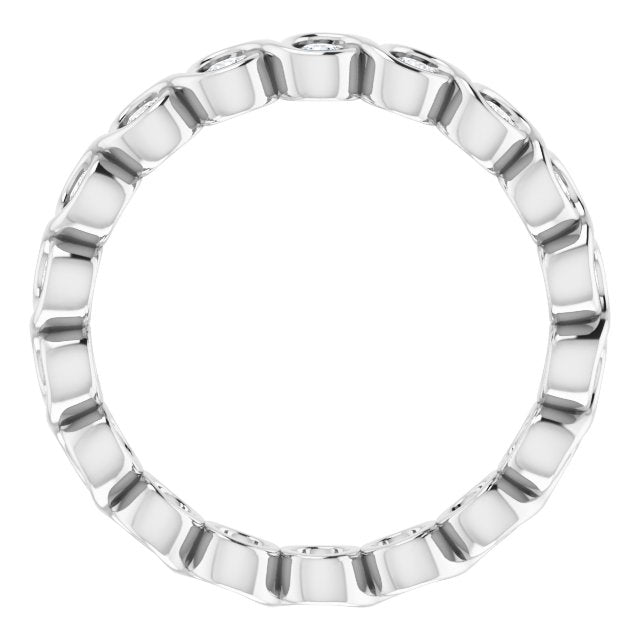 3/8 CTW Natural Diamond Eternity Band, 2.6 mm