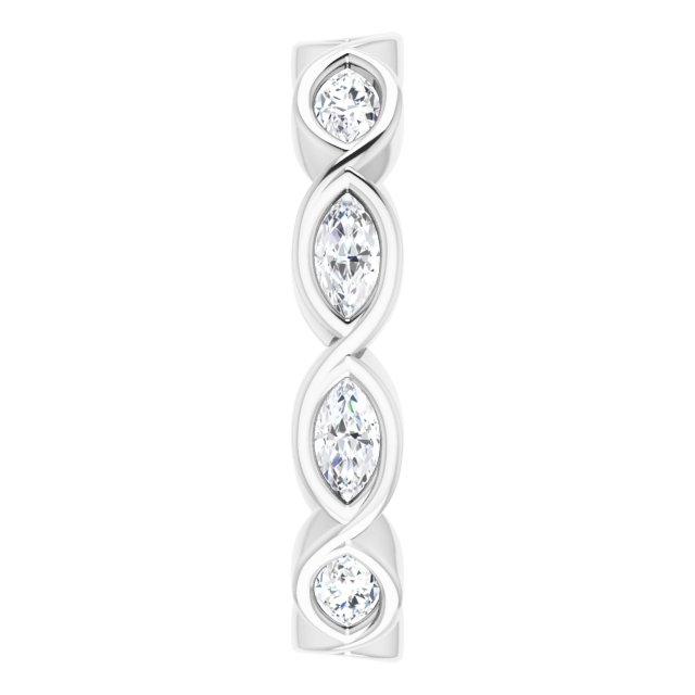 3/4 CTW Natural Diamond Eternity Band, 3.84 mm