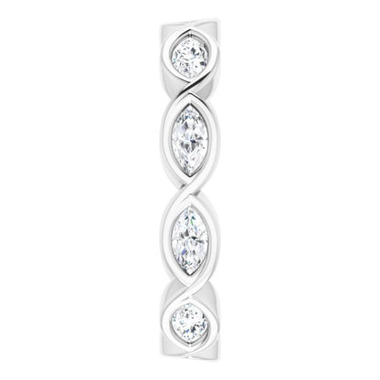 3/4 CTW Natural Diamond Eternity Band, 3.84 mm