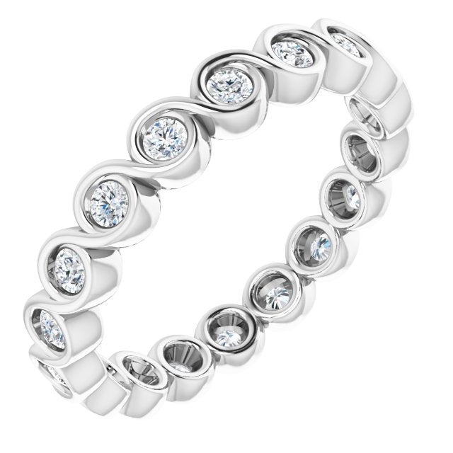 3/8 CTW Natural Diamond Eternity Band, 2.6 mm