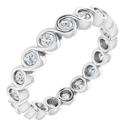 3/8 CTW Natural Diamond Eternity Band, 2.6 mm