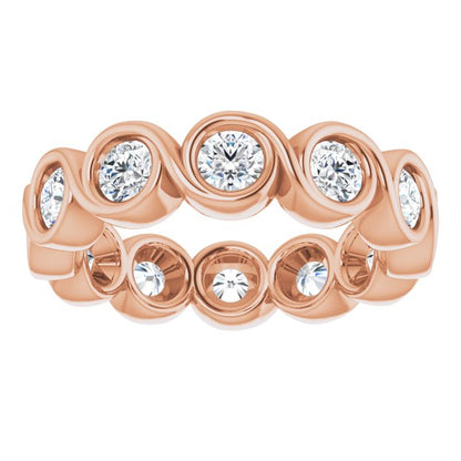 1 1/3 CTW Natural Diamond Eternity Band, 4.01 mm