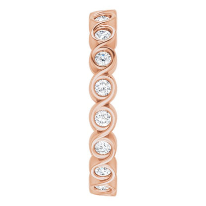 3/8 CTW Natural Diamond Eternity Band, 2.6 mm
