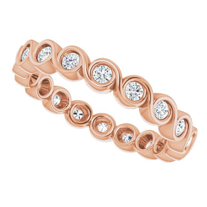3/8 CTW Natural Diamond Eternity Band, 2.6 mm