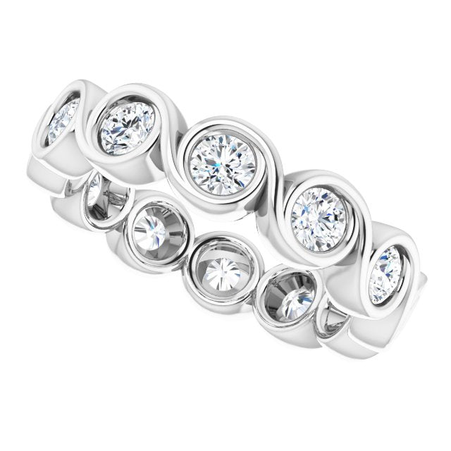 1 1/5 CTW Natural Diamond Eternity Band, 4.69 mm