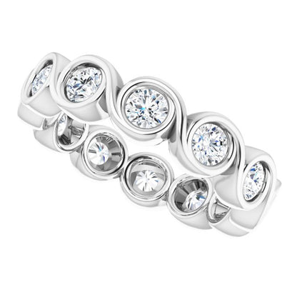 1 1/5 CTW Natural Diamond Eternity Band, 4.69 mm