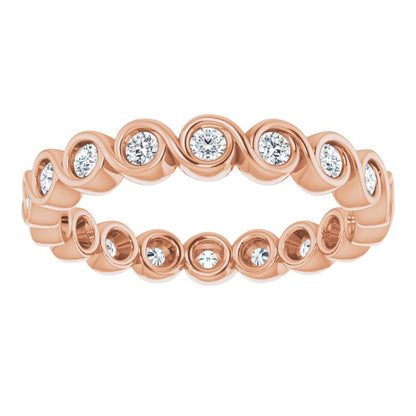 3/8 CTW Natural Diamond Eternity Band, 2.6 mm
