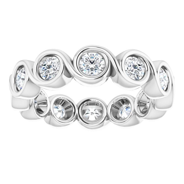 1 1/5 CTW Natural Diamond Eternity Band, 4.69 mm