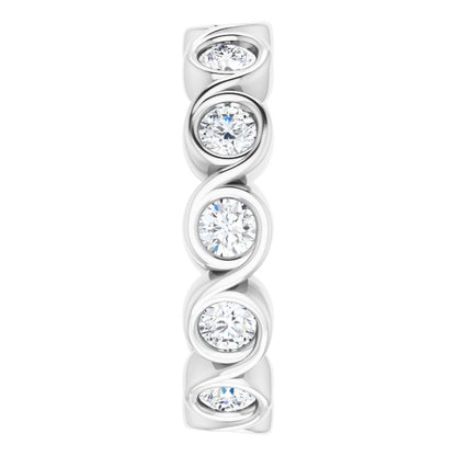 1 1/5 CTW Natural Diamond Eternity Band, 4.69 mm