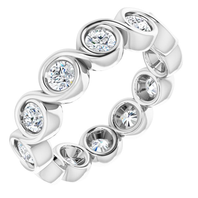 1 1/5 CTW Natural Diamond Eternity Band, 4.69 mm