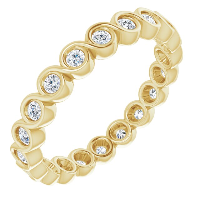 3/8 CTW Natural Diamond Eternity Band, 2.6 mm