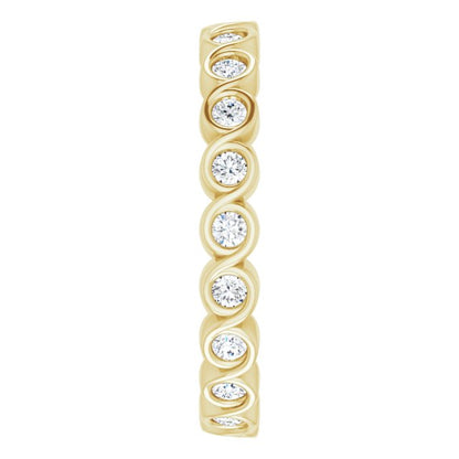3/8 CTW Natural Diamond Eternity Band, 2.6 mm