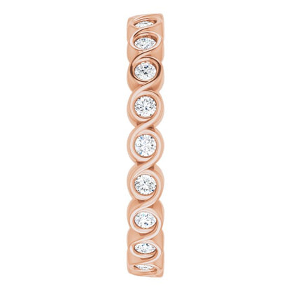 3/8 CTW Natural Diamond Eternity Band, 2.6 mm