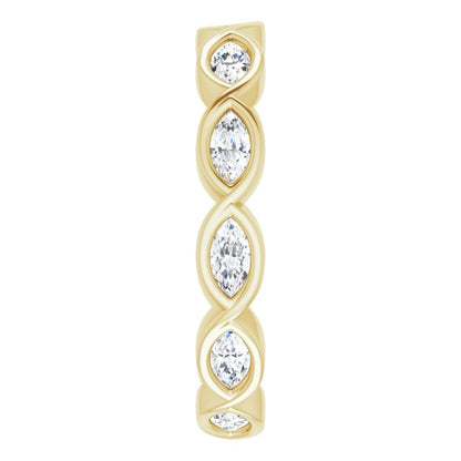 3/4 CTW Natural Diamond Eternity Band, 3.84 mm