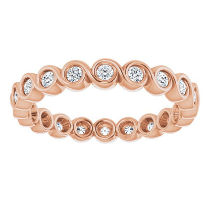 3/8 CTW Natural Diamond Eternity Band, 2.6 mm