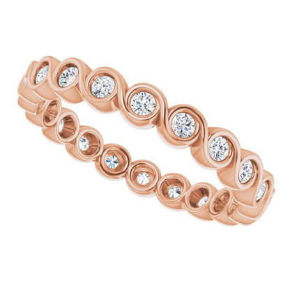 3/8 CTW Natural Diamond Eternity Band, 2.6 mm
