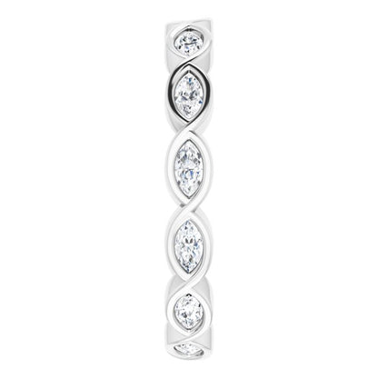 1/2 CTW Natural Diamond Eternity Band, 3 mm