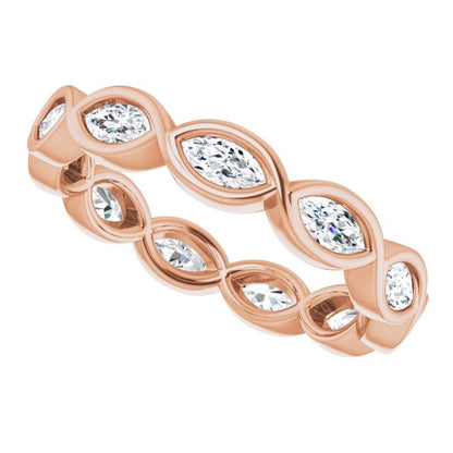 3/4 CTW Natural Diamond Eternity Band, 3.84 mm