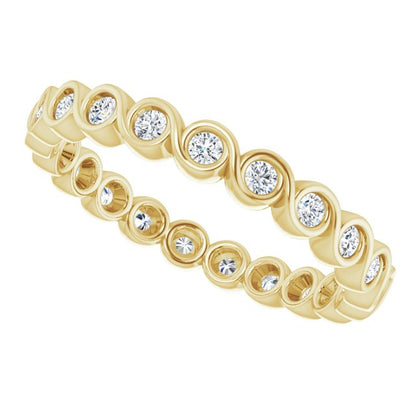 3/8 CTW Natural Diamond Eternity Band, 2.6 mm