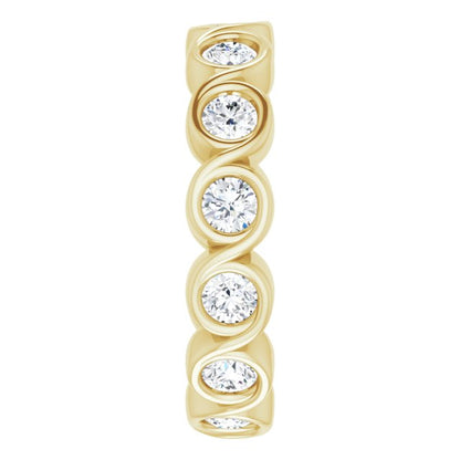 1 1/5 CTW Natural Diamond Eternity Band, 4.69 mm
