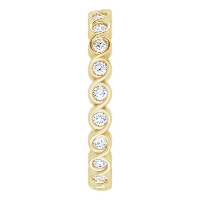 3/8 CTW Natural Diamond Eternity Band, 2.6 mm