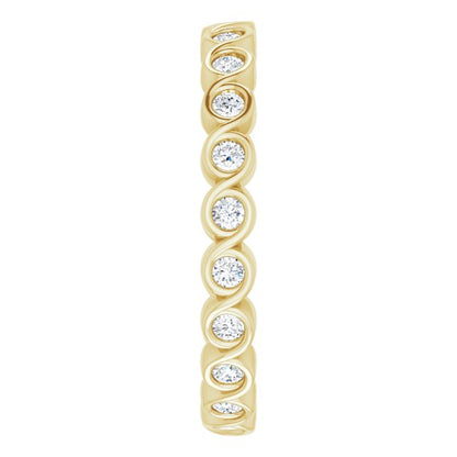 3/8 CTW Natural Diamond Eternity Band, 2.6 mm
