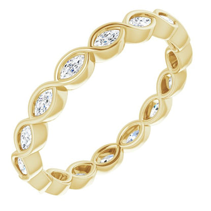 3/8 CTW Natural Diamond Eternity Band, 2.59 mm
