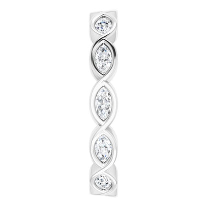5/8 CTW Natural Diamond Eternity Band, 3.39 mm