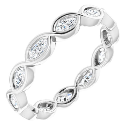 5/8 CTW Natural Diamond Eternity Band, 3.39 mm