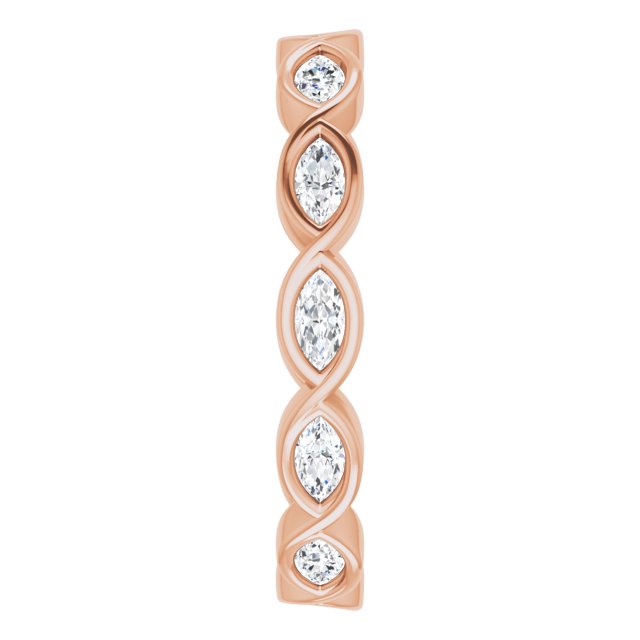 5/8 CTW Natural Diamond Eternity Band, 3.39 mm