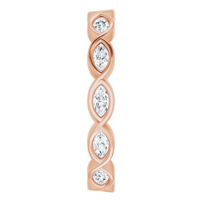 5/8 CTW Natural Diamond Eternity Band, 3.39 mm