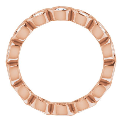 1 1/5 CTW Natural Diamond Eternity Band, 4.69 mm