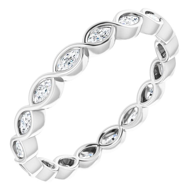 3/8 CTW Natural Diamond Eternity Band, 2.59 mm