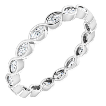 3/8 CTW Natural Diamond Eternity Band, 2.59 mm