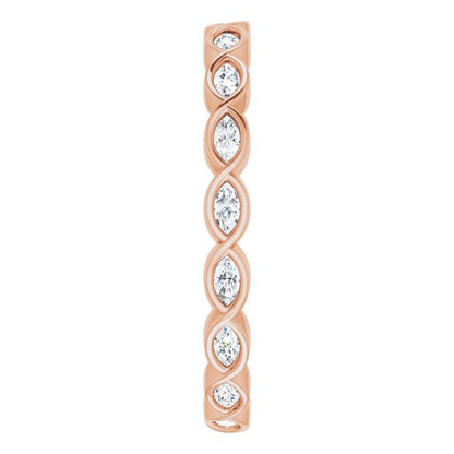 3/8 CTW Natural Diamond Eternity Band, 2.59 mm