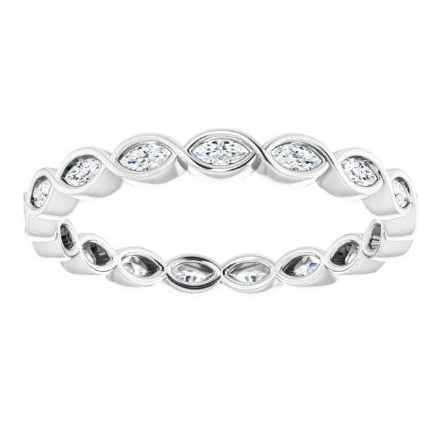 3/8 CTW Natural Diamond Eternity Band, 2.59 mm