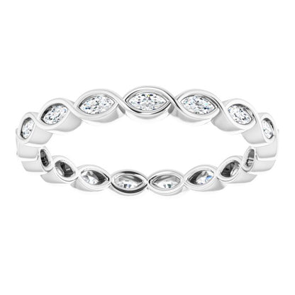 3/8 CTW Natural Diamond Eternity Band, 2.59 mm