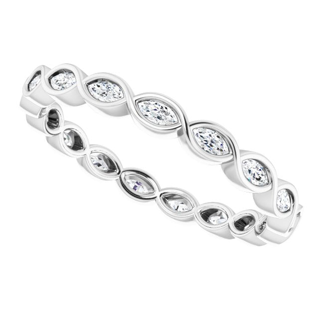 3/8 CTW Natural Diamond Eternity Band, 2.59 mm