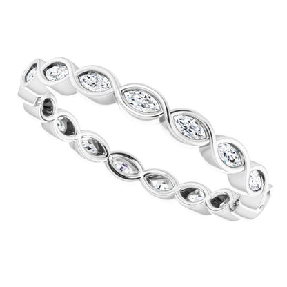 3/8 CTW Natural Diamond Eternity Band, 2.59 mm