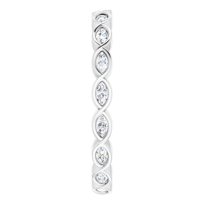 3/8 CTW Natural Diamond Eternity Band, 2.59 mm