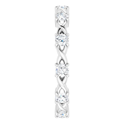 5/8 CTW Natural Diamond Eternity Band, 3.18 mm