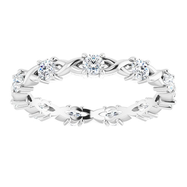 5/8 CTW Natural Diamond Eternity Band, 3.18 mm