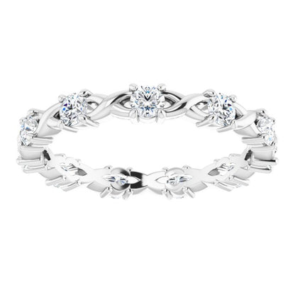 5/8 CTW Natural Diamond Eternity Band, 3.18 mm