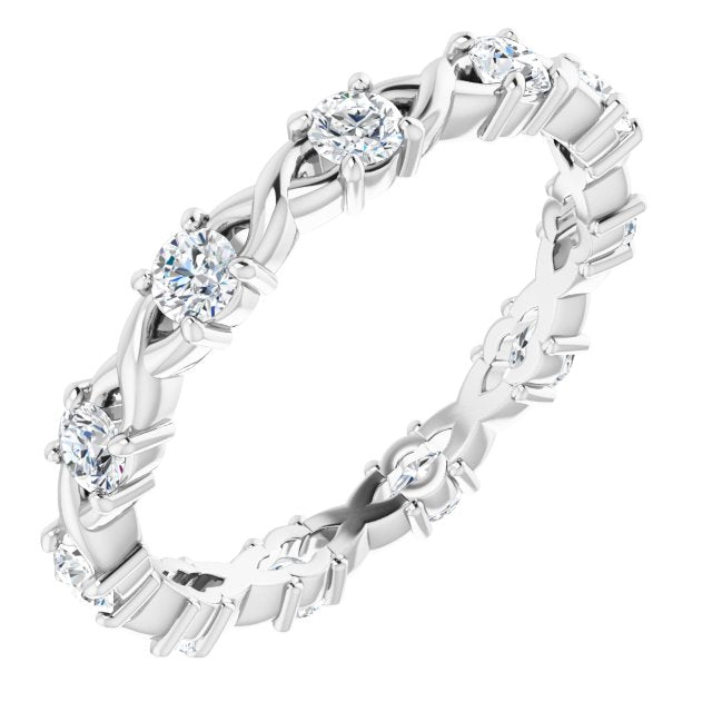 5/8 CTW Natural Diamond Eternity Band, 3.18 mm